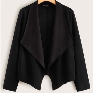 Asymmetrical black jacket